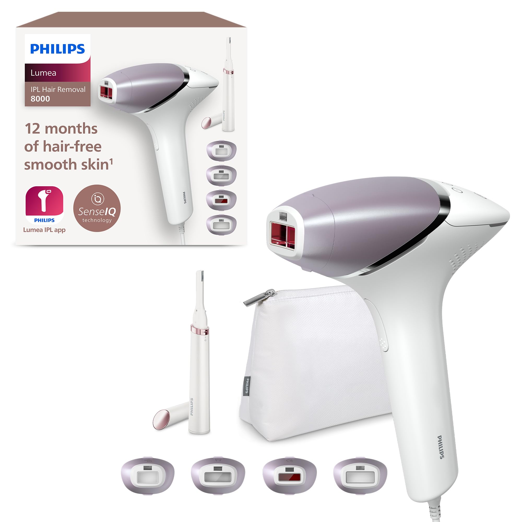 Philips Lumea Prestige Ipl Haarentfernungsgerät Bri949 Philips Lumea IPL Haarentfernungsgerät 8000 Series BRI949/00 | B07HX2KMXK