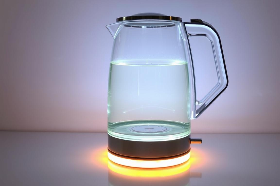 Geepas Illuminating Electric Glass Kettle 1,7 L