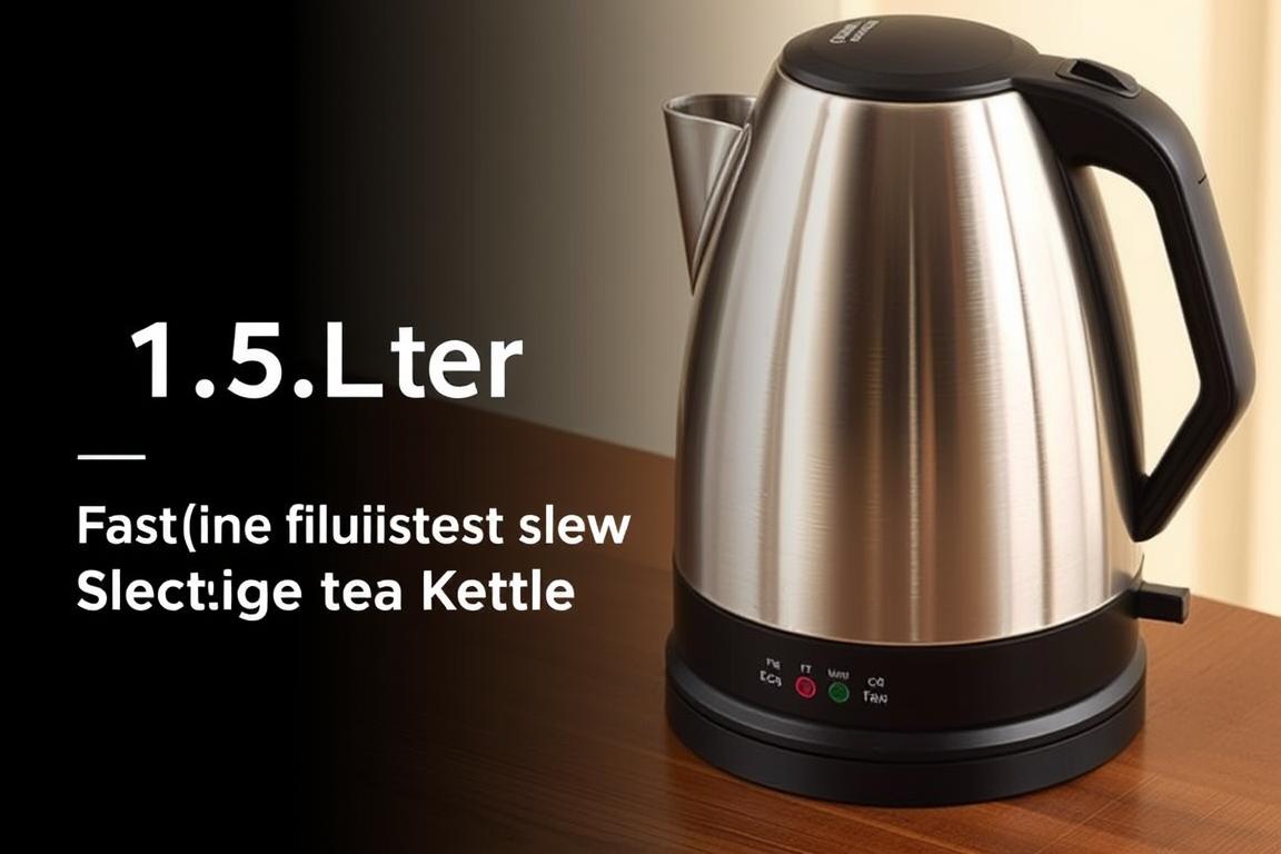 Had(en) Highclere 1,5 L Stainless Steel Electric Tea Kettle