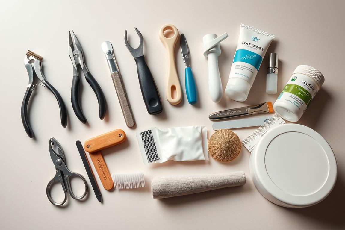 Hilfsmittel für Fußpflege