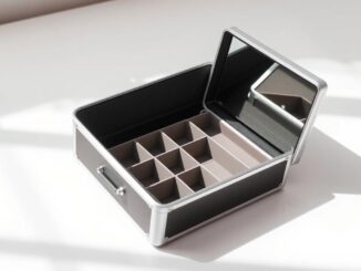 Kosmetikkoffer Damen Schminkkoffer Leer Make up Koffer