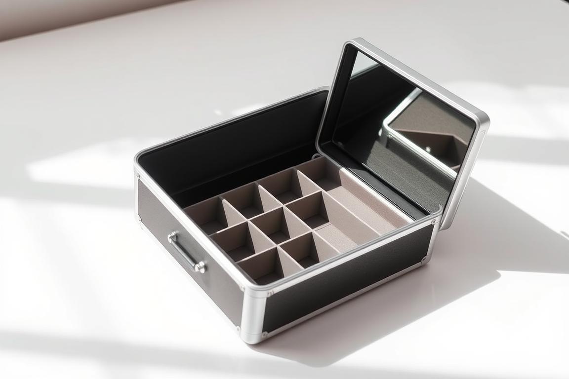 Kosmetikkoffer Damen Schminkkoffer Leer Make up Koffer