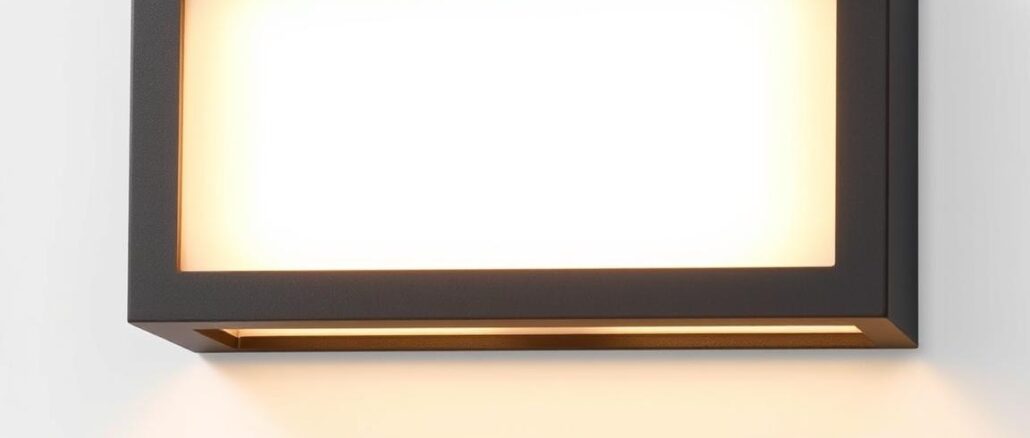 LED Wandleuchte Außen/Innen Lang Anthrazit IP67