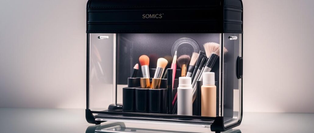 SONGMICS-Kosmetikkoffer-Schwarz-transparent SONGMICS Kosmetikkoffer Schwarz transparent