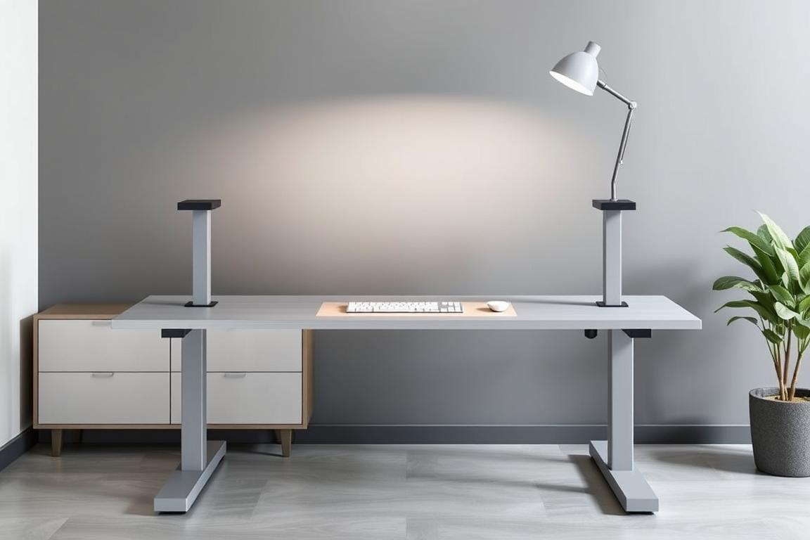 Flexispot Elektrisch Verstellbares Tischgestell E7 Grau - Steigerung deiner Produktivität 1 flexispot-elektrisch-verstellbares-tischgestell-e7-grau