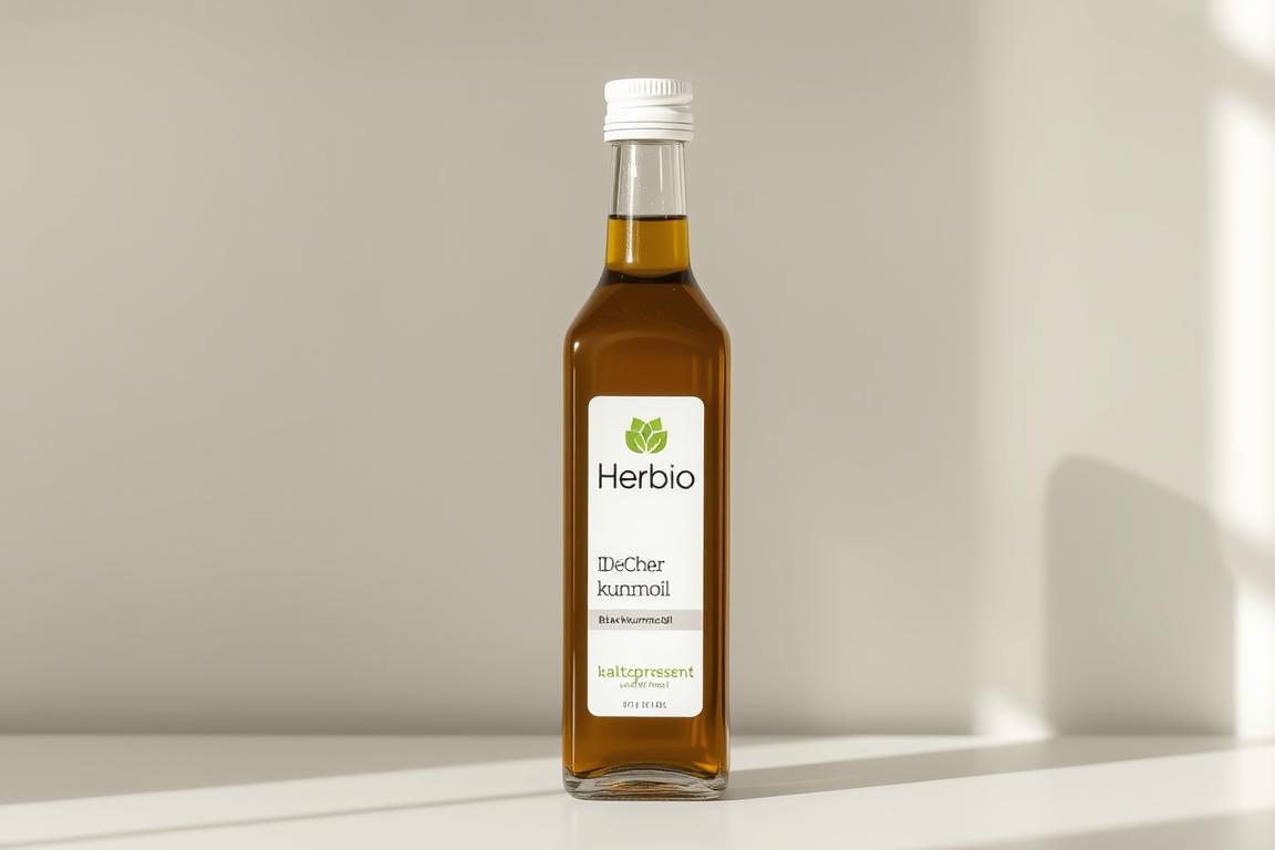 Erfahre mehr über herbbio-schwarzkuemmeloel-kaltgepresst-ungefiltert-250ml - Kaltgepresst und ungefiltert 1 herbbio-schwarzkuemmeloel-kaltgepresst-ungefiltert-250ml