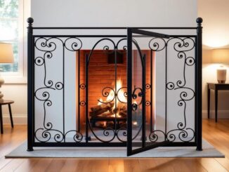 kesser-kaminschutzgitter-mit-tuer-305-cm-schwarz