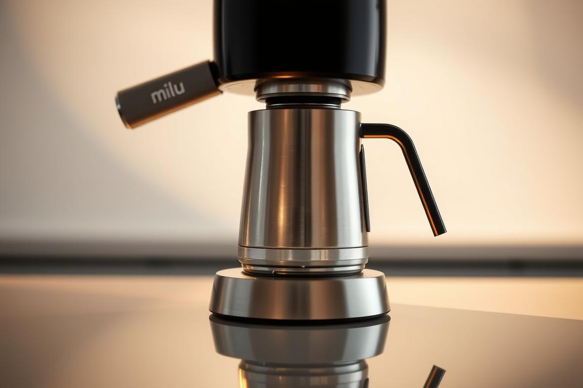 milu Espressokocher 4 Tassen - Perfekt für Ihren Espresso 1 milu-espressokocher-4-tassen-200ml-induktion-geeignet-schwarz