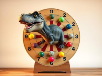 montessori-dartscheibe-fuer-kinder-dinosaurier-66cm-mit-12-baellen