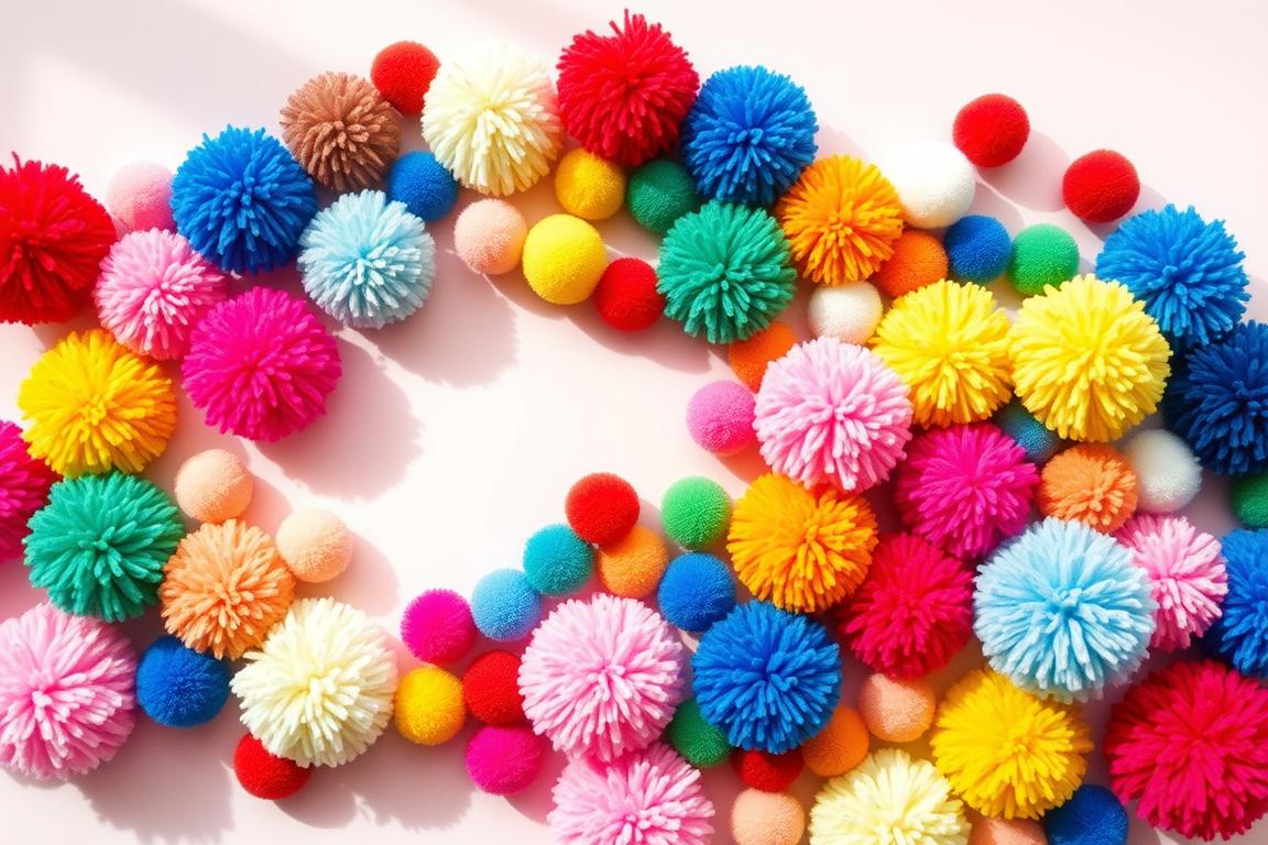 officetree-500-bunte-pompons-mix-verschiedene-groessen